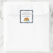 Waterverf Bedankt Pancake Brunch Vierkante Sticker (Tas)