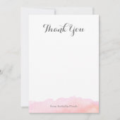 Waterverf Bedankt voor je notitiekaarten Notitiekaartje (Voorkant)