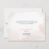 Waterverf Bedrijfs Logo Pakket Dank u Kaart (Achterkant)