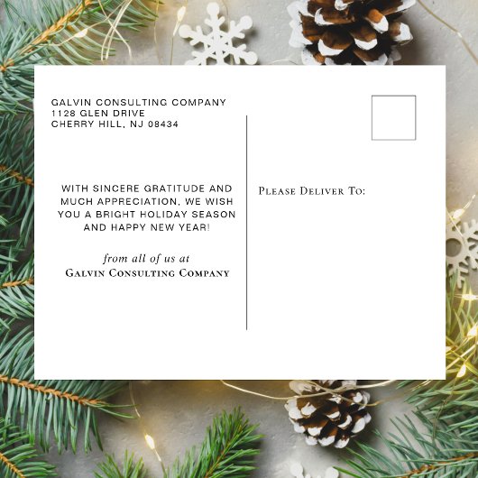 Waterverf bedrijfsinsteekstructuur briefkaart