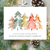 Waterverf bedrijfsinsteekstructuur briefkaart