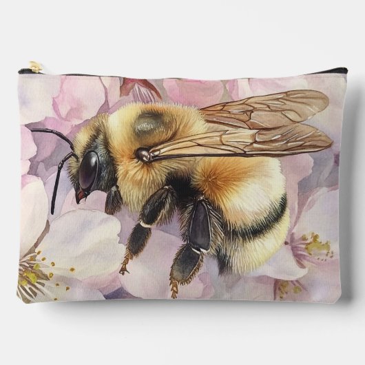 Waterverf Bee Cosmetic Bag Etui (Voorkant)