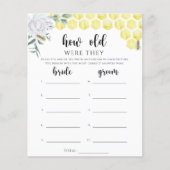 Waterverf Bee flora Hoe oud waren ze in het bruids (Voorkant)