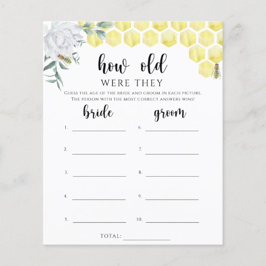 Waterverf Bee flora Hoe oud waren ze in het bruids (Voorkant)