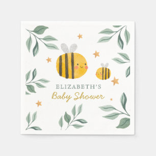 Waterverf Bee Honey Sweet Baby shower servetten
