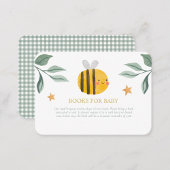 Waterverf Bee Honey Sweet Boeken voor Baby Informatiekaartje
