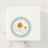 Waterverf Bee Honey Zoet Baby shower Bedankjes Labels (In situ)