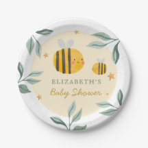 Waterverf Bee Honey Zoet Baby shower