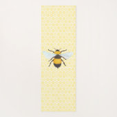 Waterverf Bee & Honeycomb Yogamat (Achterkant)