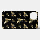 Waterverf Bee iPhone case (Achterkant (horizontaal))