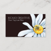 Waterverf Bee op Flower Custom gepersonaliseerd Visitekaartje (Voorkant)