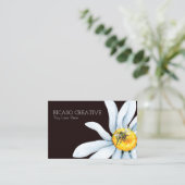 Waterverf Bee op Flower gepersonaliseerd Visitekaartje (Staand voorkant)