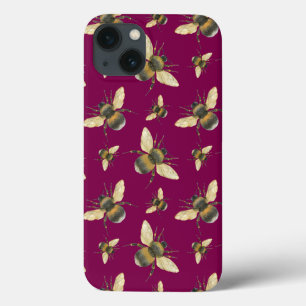 Waterverf Bee Pattern iPhone case