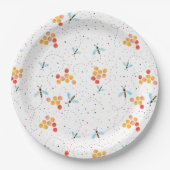 Waterverf Bee Pattern Papier Bord (Voorkant)