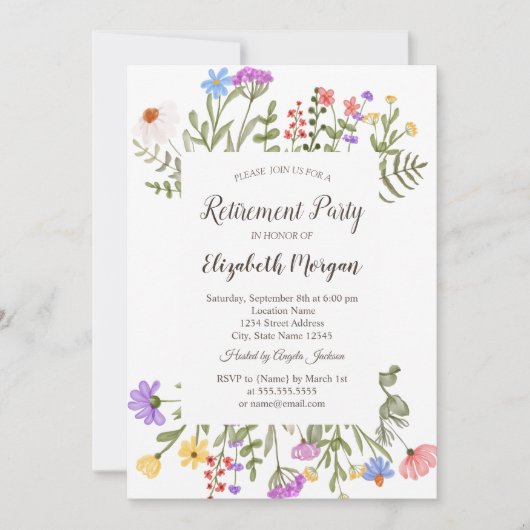 Waterverf Beeldrusttijd in het wild Kaart (Voorkant)