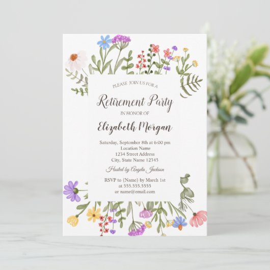 Waterverf Beeldrusttijd in het wild Kaart (Staand voorkant)