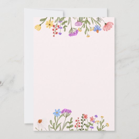 Waterverf Beeldrusttijd in het wild Kaart (Achterkant)