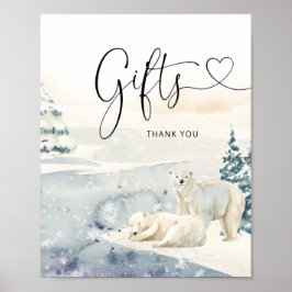 Waterverf Beer Baby shower Geschenken Teken Poster