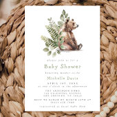 Waterverf Beer Baby shower Kaart