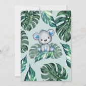 Waterverf Beer Boy Baby shower Kaart (Achterkant)