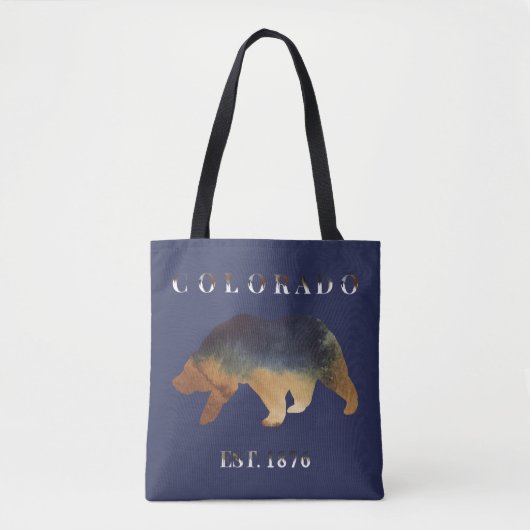 Waterverf Beer Colorado 1876 Tote Bag (Voorkant)