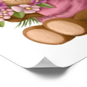 Waterverf Beer Flowers | Beer wandafdrukken Poster (Hoek)