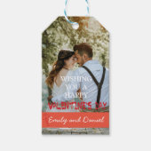 Waterverf Beer Foto Valentijnsdag gepersonaliseerd Cadeaulabel (Voorkant)