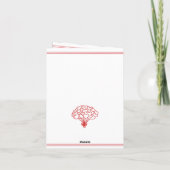 Waterverf Beer Foto Valentijnsdag gepersonaliseerd Notitiekaartje (Achterkant)