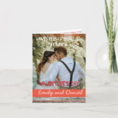 Waterverf Beer Foto Valentijnsdag gepersonaliseerd Notitiekaartje (Voorkant)