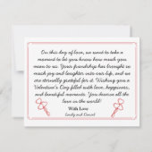 Waterverf Beer Foto Valentijnsdag Platte Kaart (Achterkant)