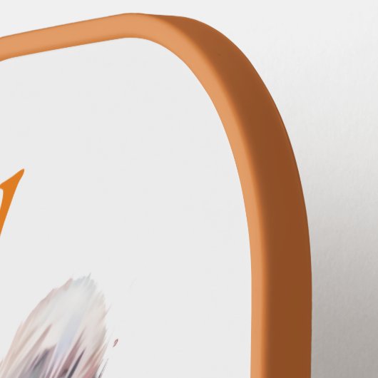 Waterverf Beer Hoofd Modern Monogram Pickleball Paddle (Links Detail)