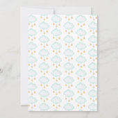 Waterverf Beer Hot Air Baby shower Invita Kaart (Achterkant)