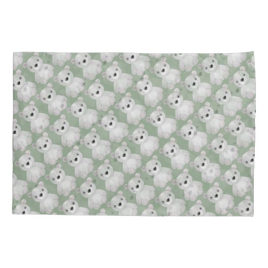 Waterverf Beer Kinder beddengoed Kussensloop (Achterkant)