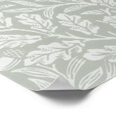 Waterverf beer,  kinderkamer poster (Hoek)