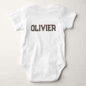 waterverf beer met ballonnen Baby Bodysuit (Achterkant)