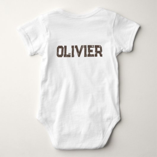 waterverf beer met ballonnen Baby Bodysuit (Achterkant)
