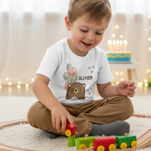 waterverf beer met ballonnen Toddler T-shirt