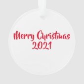 Waterverf Beer met Santa Hat Ornament (achterkant)