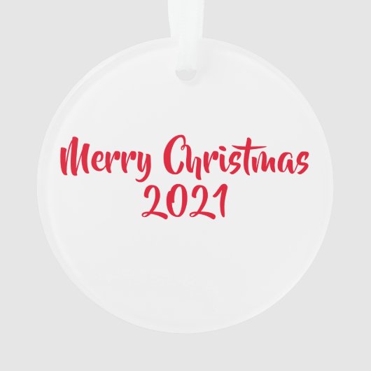 Waterverf Beer met Santa Hat Ornament (achterkant)