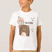 waterverf beer met T-shirt van het Kind (Voorkant)