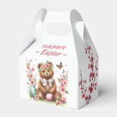 Waterverf Beer Paaseieren & Kersenbloesems - Bedankdoosjes (Achterkant)