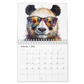 Waterverf Beer Panda Kalender (Feb 2026)