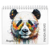 Waterverf Beer Panda Kalender (Hoes)