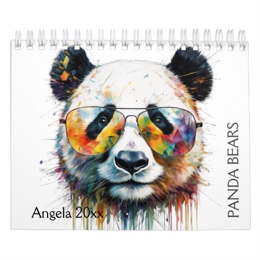 Waterverf Beer Panda Kalender (Hoes)