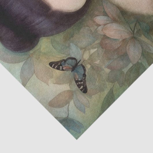 Waterverf Beer Panda Tissuepapier (Detail)