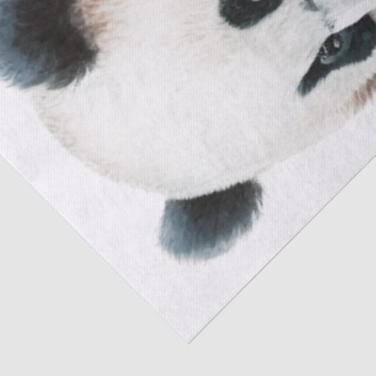 Waterverf Beer Panda Tissuepapier (Detail)