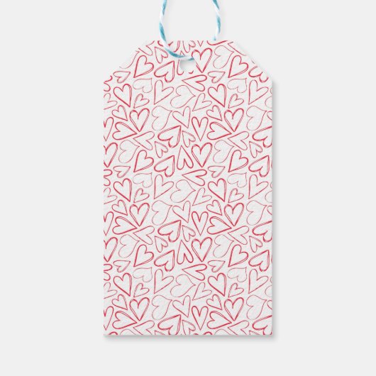 Waterverf Beer Valentijnsdag Cadeaulabel (Achterkant)