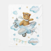 Waterverf beer voor schattig baby fleece deken (Voorkant)