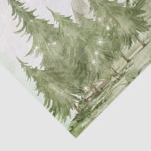 Waterverf Beer Winterlandontkoppeling Tissuepapier (Detail)