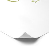 Waterverf Beer Woodland eerste verjaardag welkom Poster (Hoek)